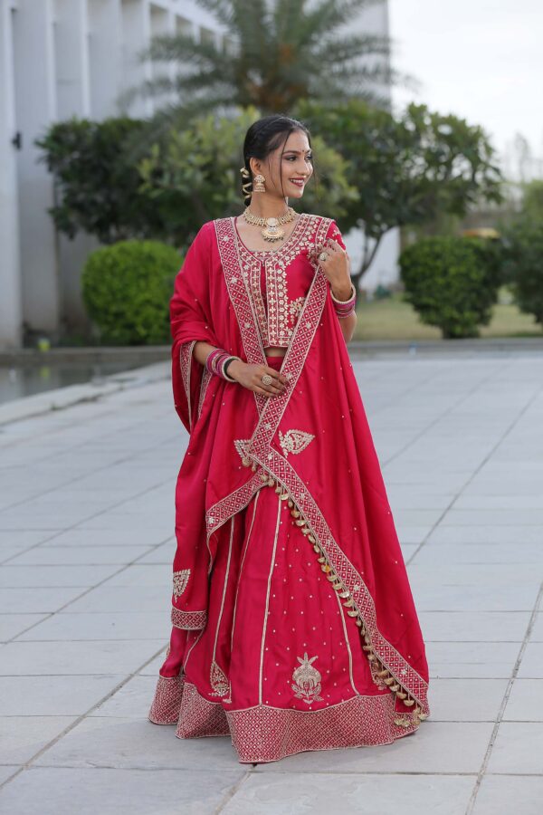 Pink Gadhwal silk - Image 2