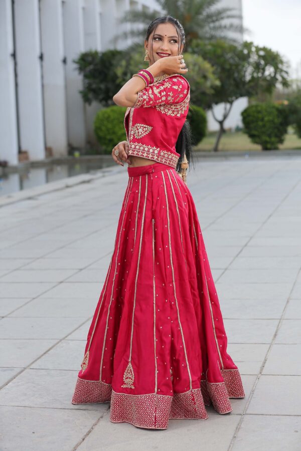 Pink Gadhwal silk - Image 3