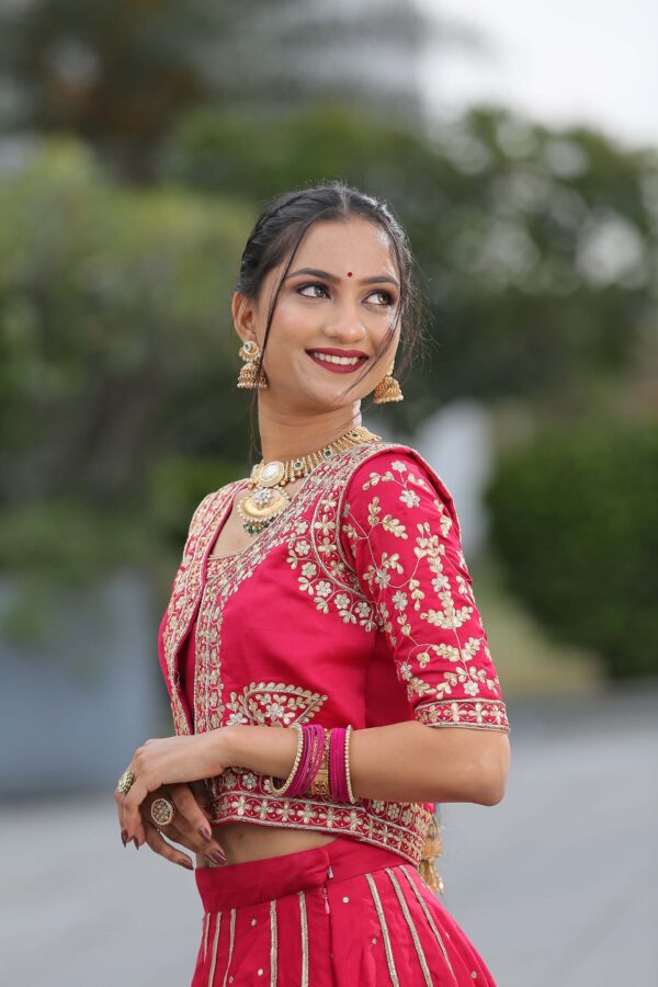 Pink Gadhwal silk - Image 8