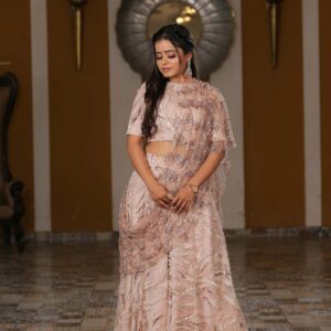 Beige Gadhwal Silk