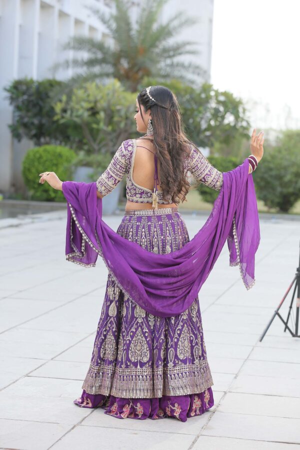Purple Banarsi Silk - Image 2