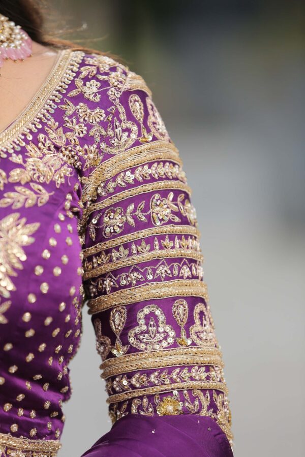 Purple Banarsi Silk - Image 4