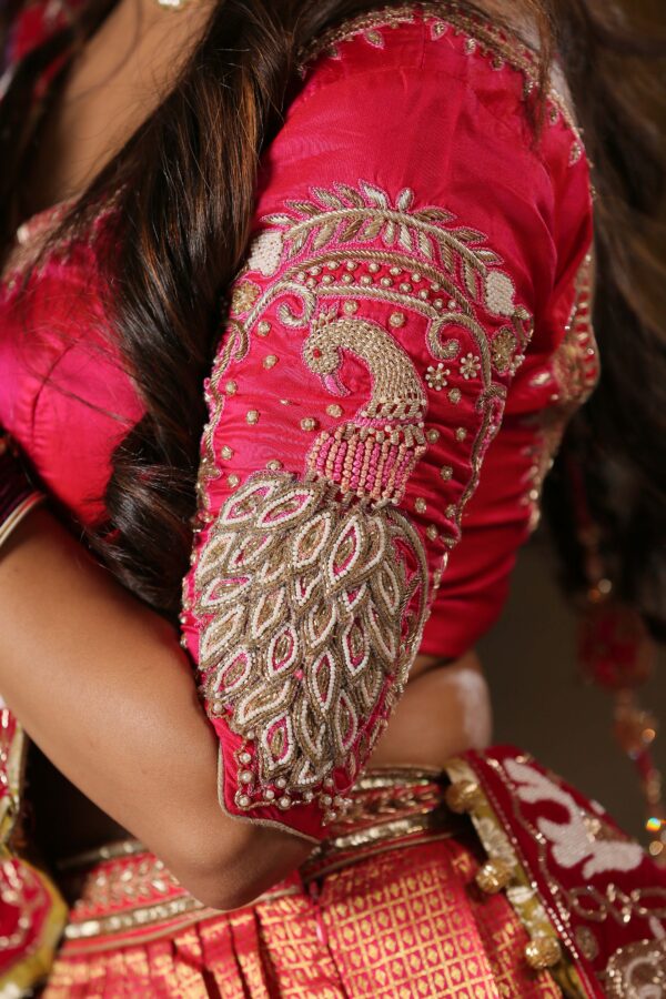 Peach Banarasi Silk - Image 3