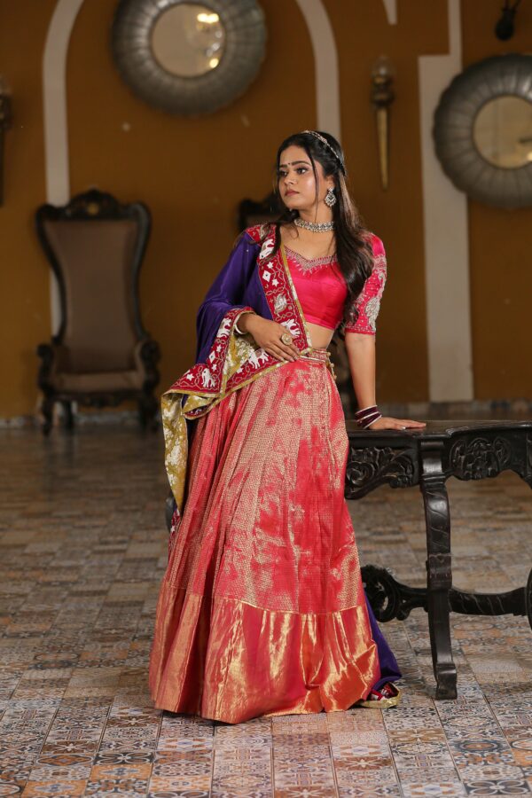 Peach Banarasi Silk - Image 2